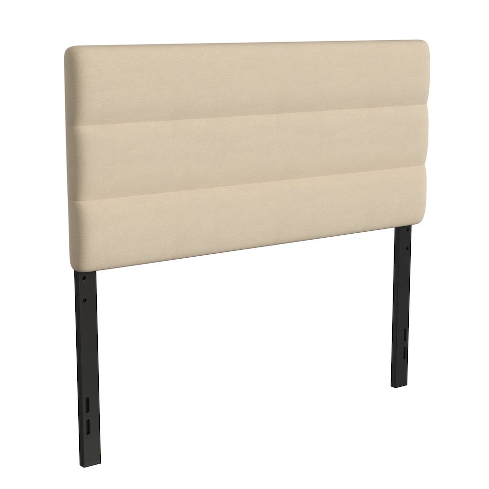 Full Channel Stitched Fabric Upholstered Headboard