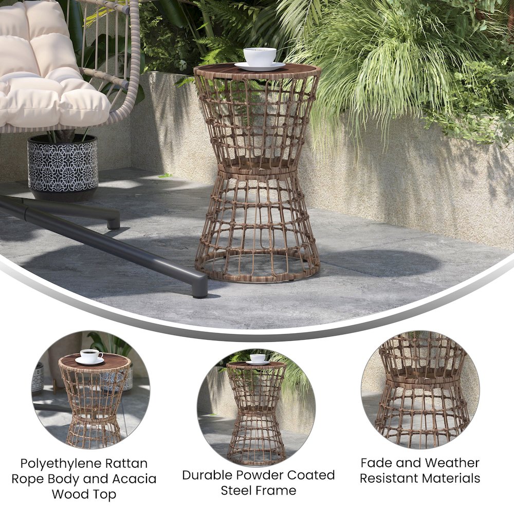 3-Piece Natural Patio Bistro Set