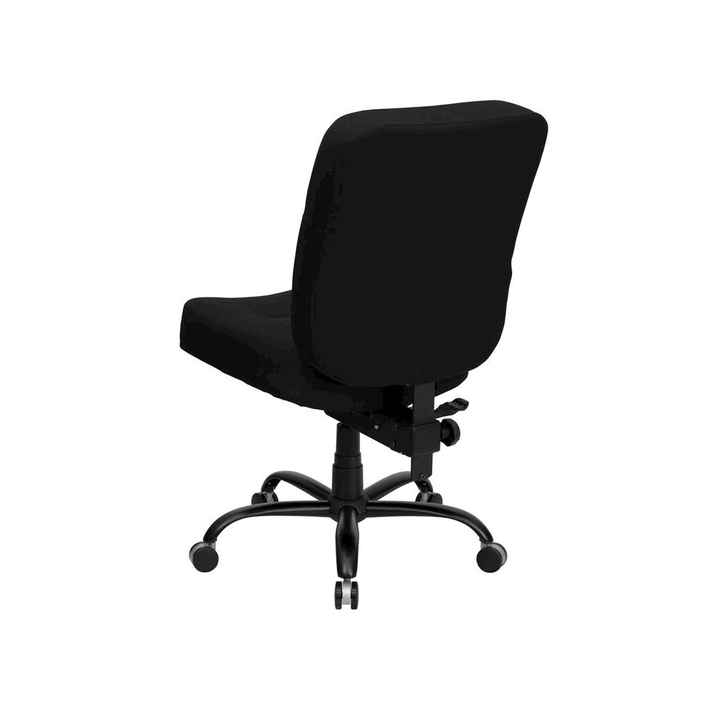 Big & Tall 400 lb. Rated Black Fabric Executive Swivel Office Chair with Back