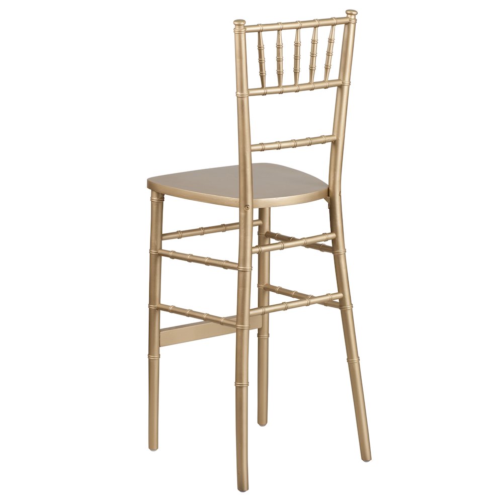 Gold Wood Chiavari Barstool