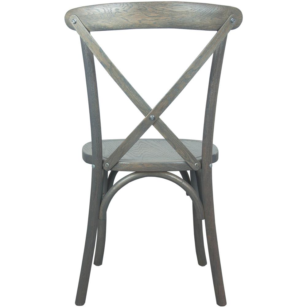 Grey X-Back Chair