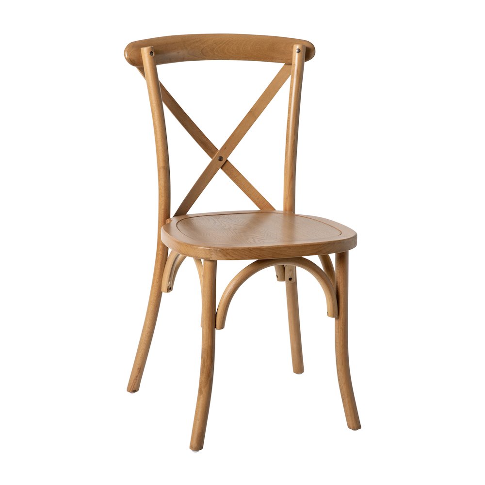 Light Brown X-Back Chair