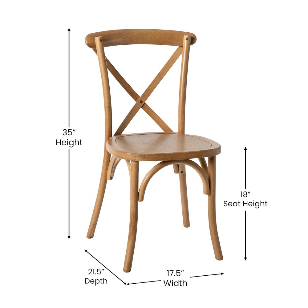 Light Brown X-Back Chair