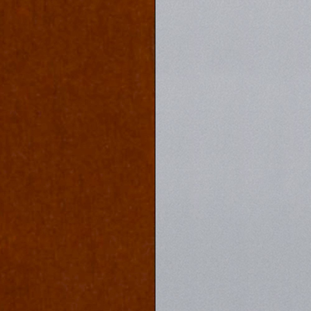 Silver Slat Back Metal Restaurant Barstool – Cherry Wood Seat