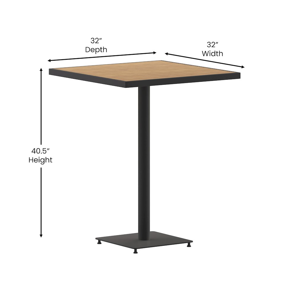 Modern Indoor/Outdoor Patio Dining Table For 4