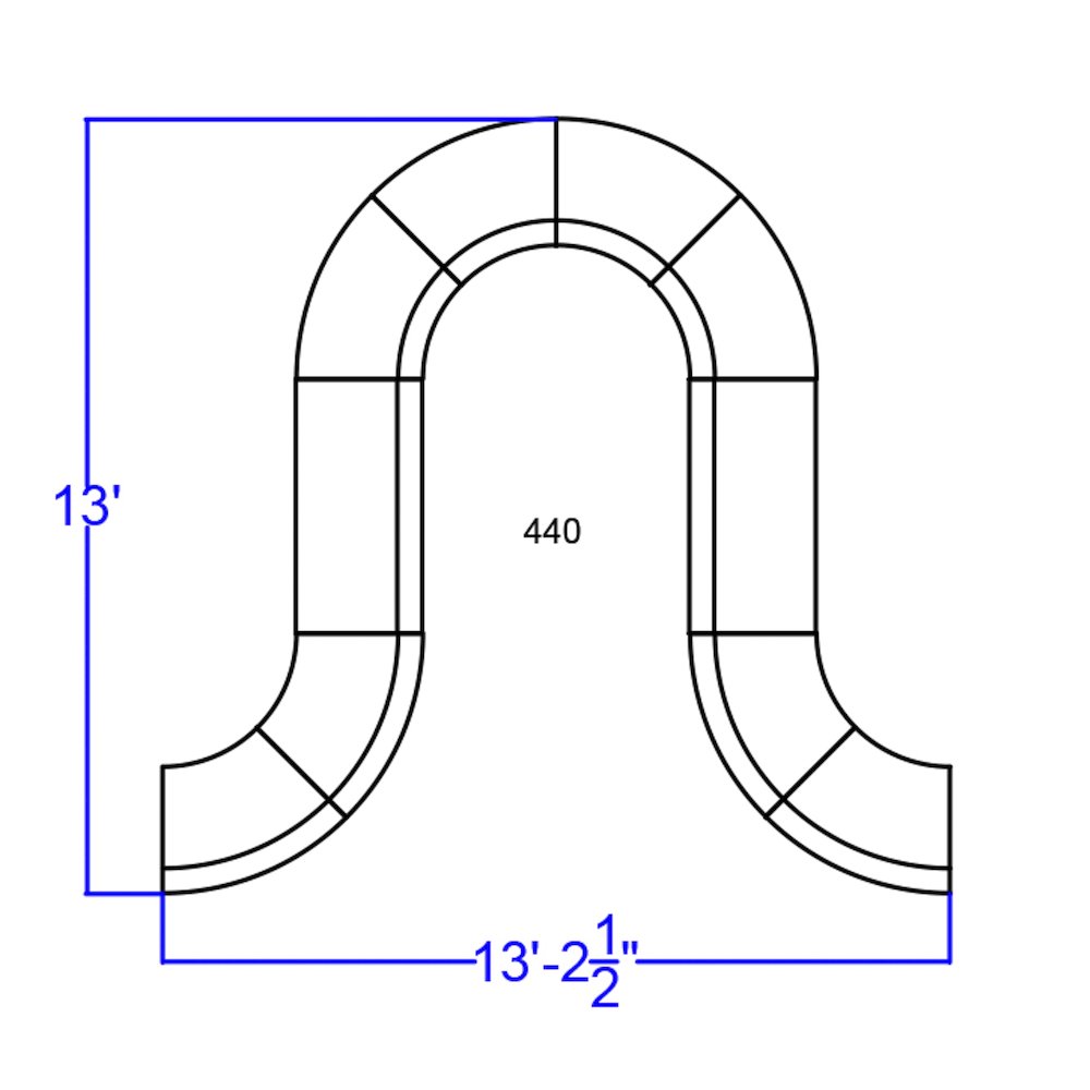 Alon Melrose White LeatherSoft Reception Configuration