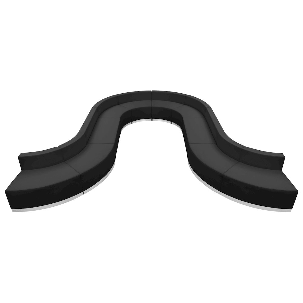 Alon Black LeatherSoft Reception Configuration