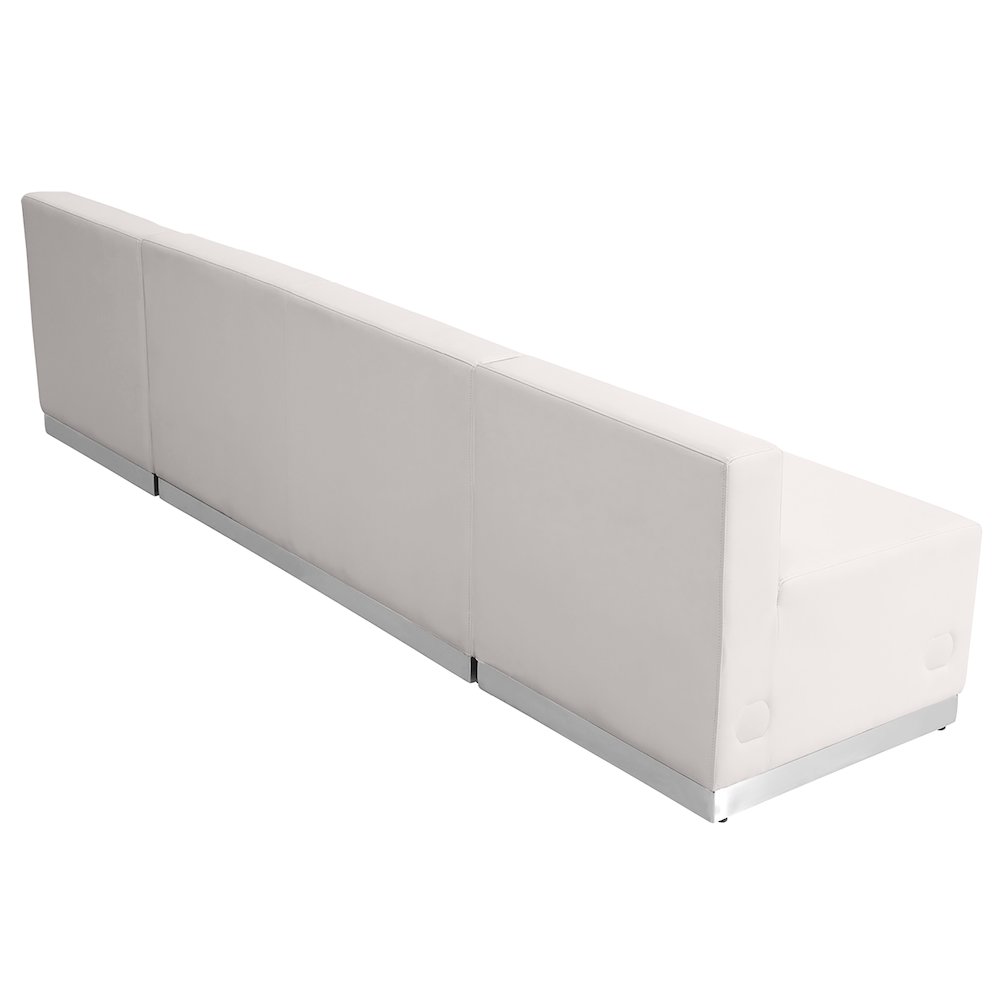 Alon Melrose White LeatherSoft Reception Configuration