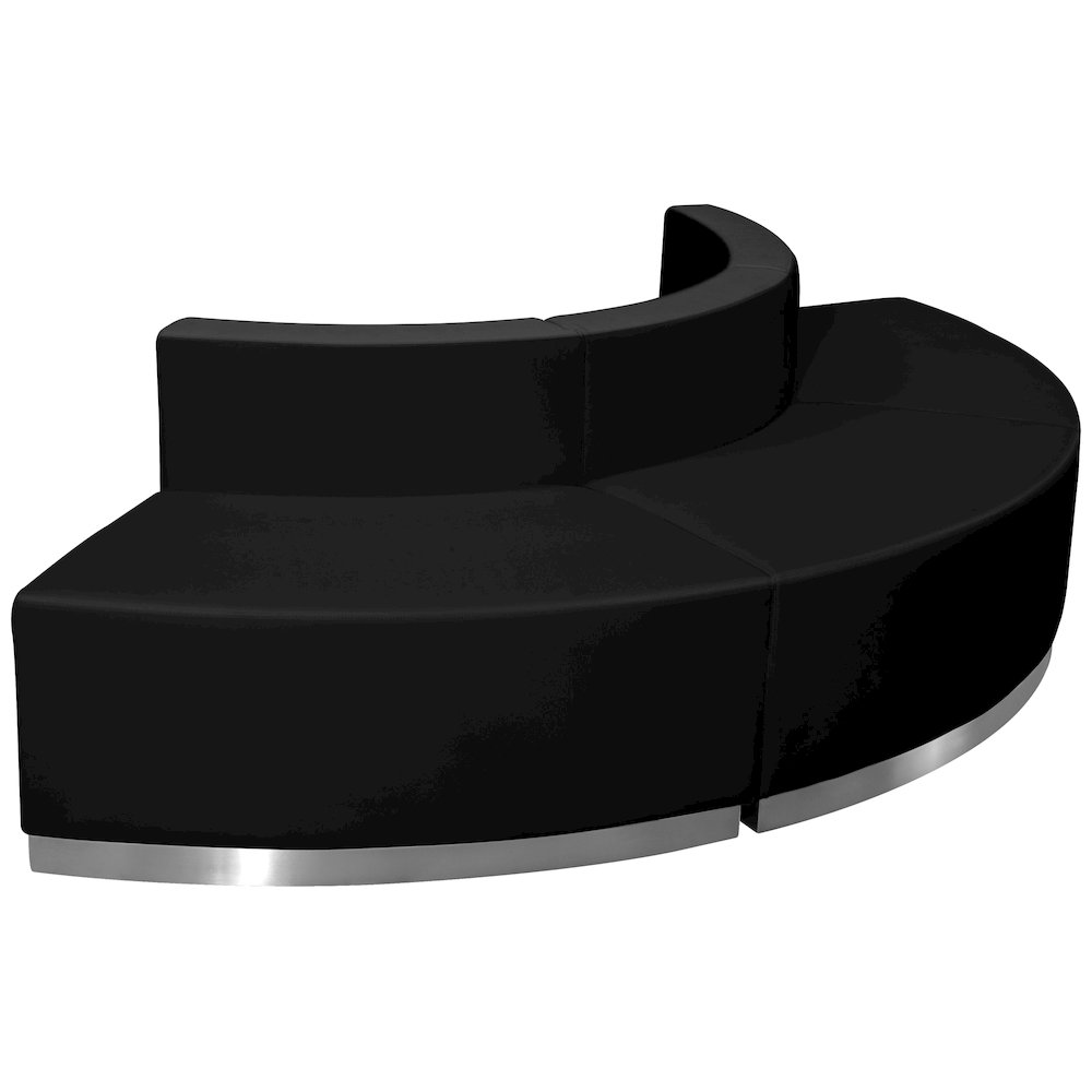 Alon Black LeatherSoft Reception Configuration