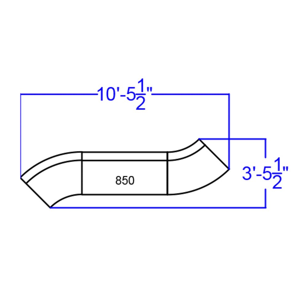 Alon Black LeatherSoft Reception Configuration