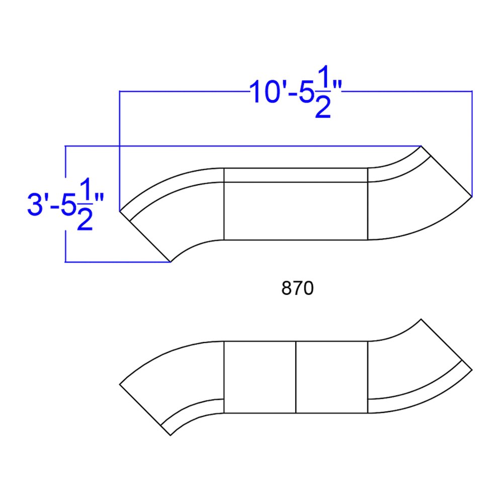 Alon Melrose White LeatherSoft Reception Configuration