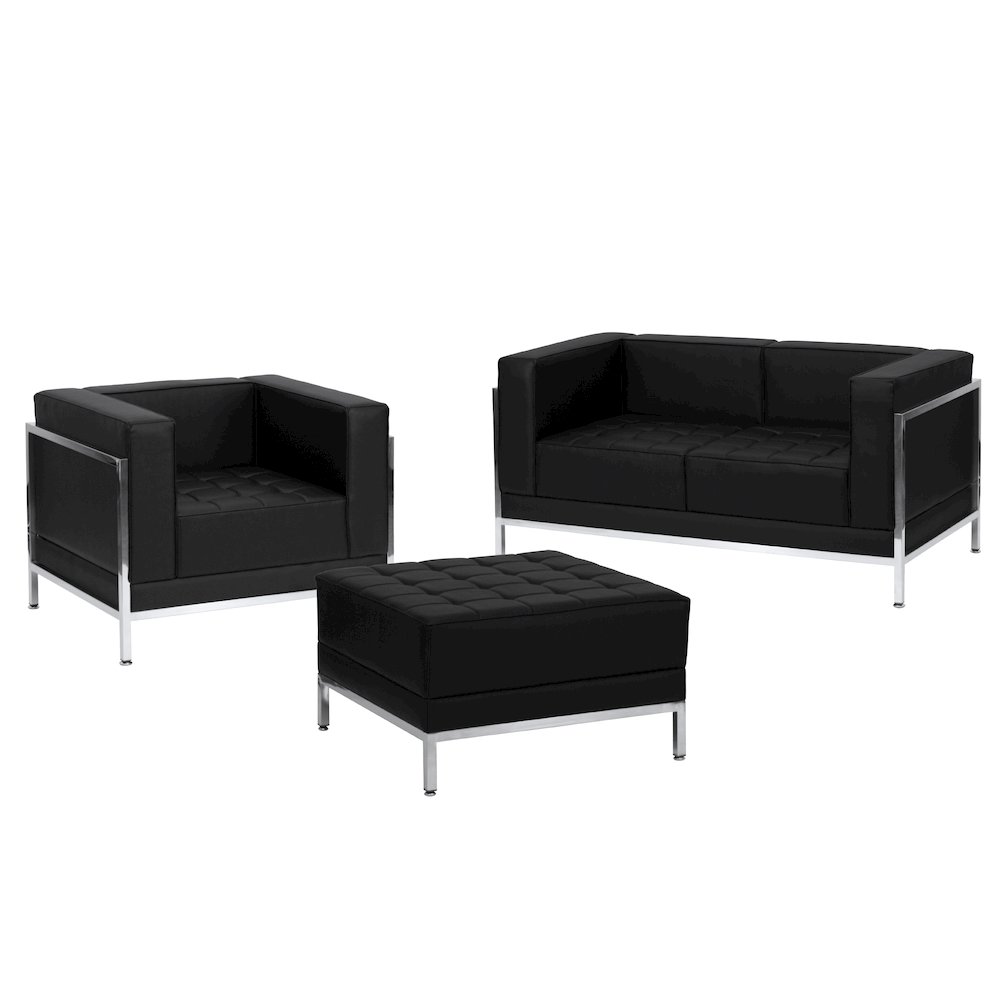 Imagination Black LeatherSoft Loveseat