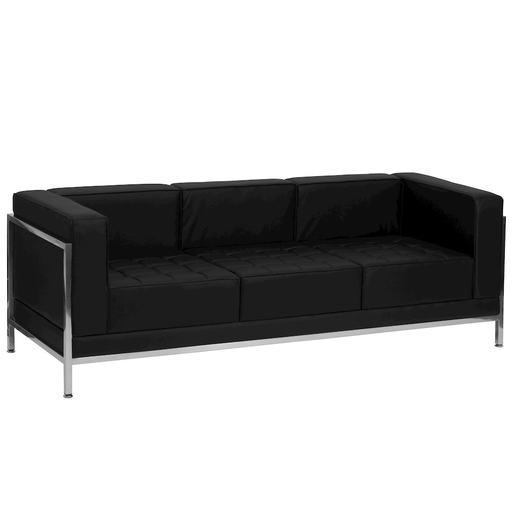 Imagination Black LeatherSoft Sofa & Chair Set