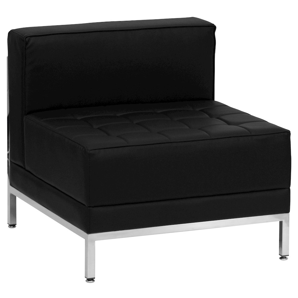Imagination Black LeatherSoft Sofa & Chair Set