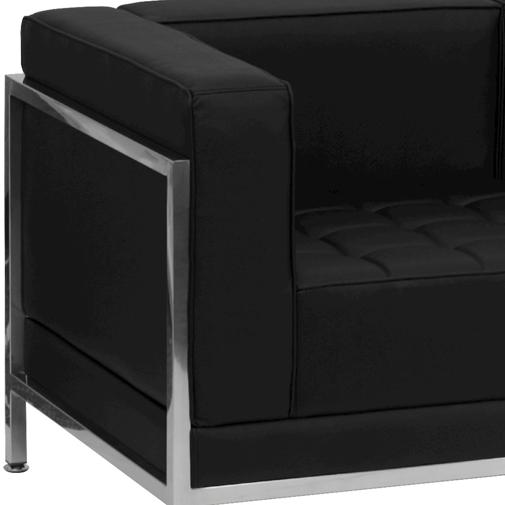 Imagination Black LeatherSoft Sofa & Chair Set