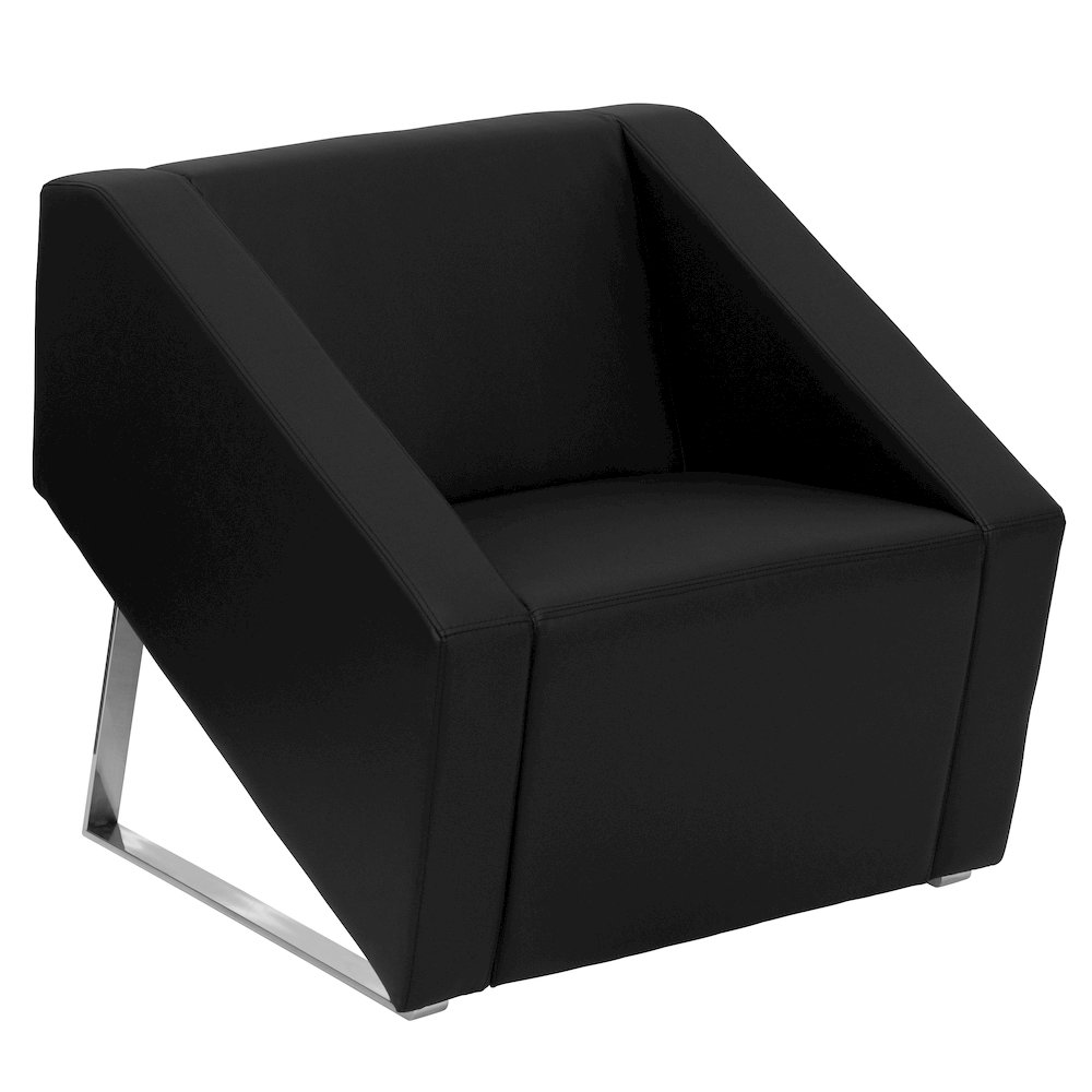 Smart Black LeatherSoft Lounge Chair