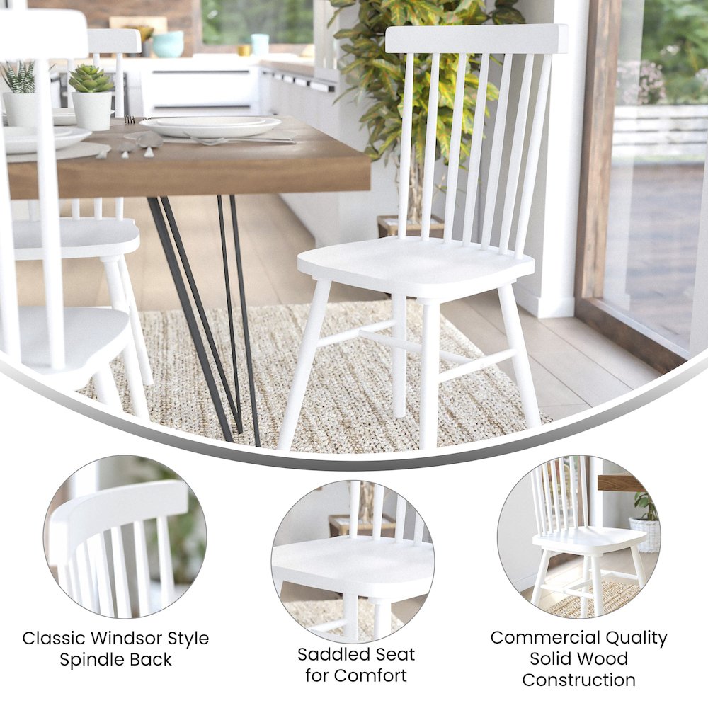 Set of 2 Windsor Dining Chairs