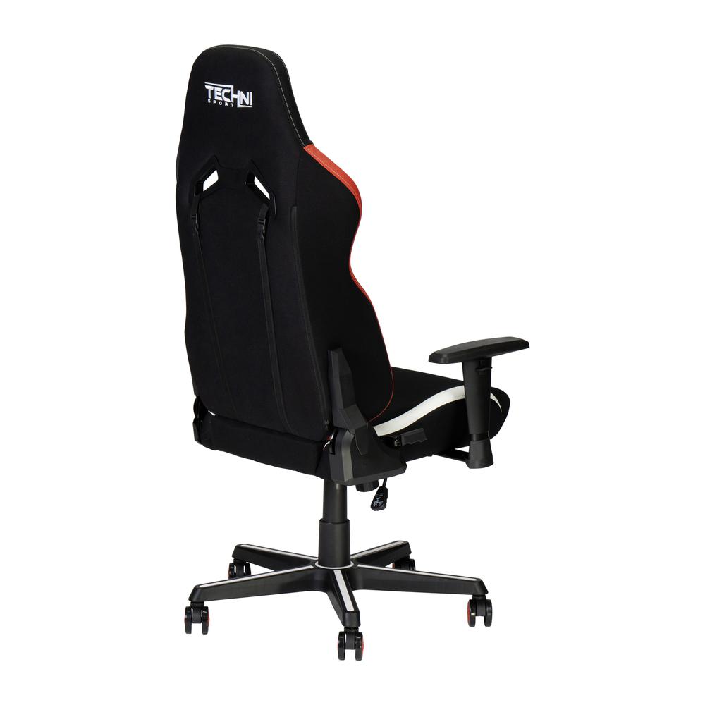 Techni Sport Echo Gaming Chair – Black with Red & White