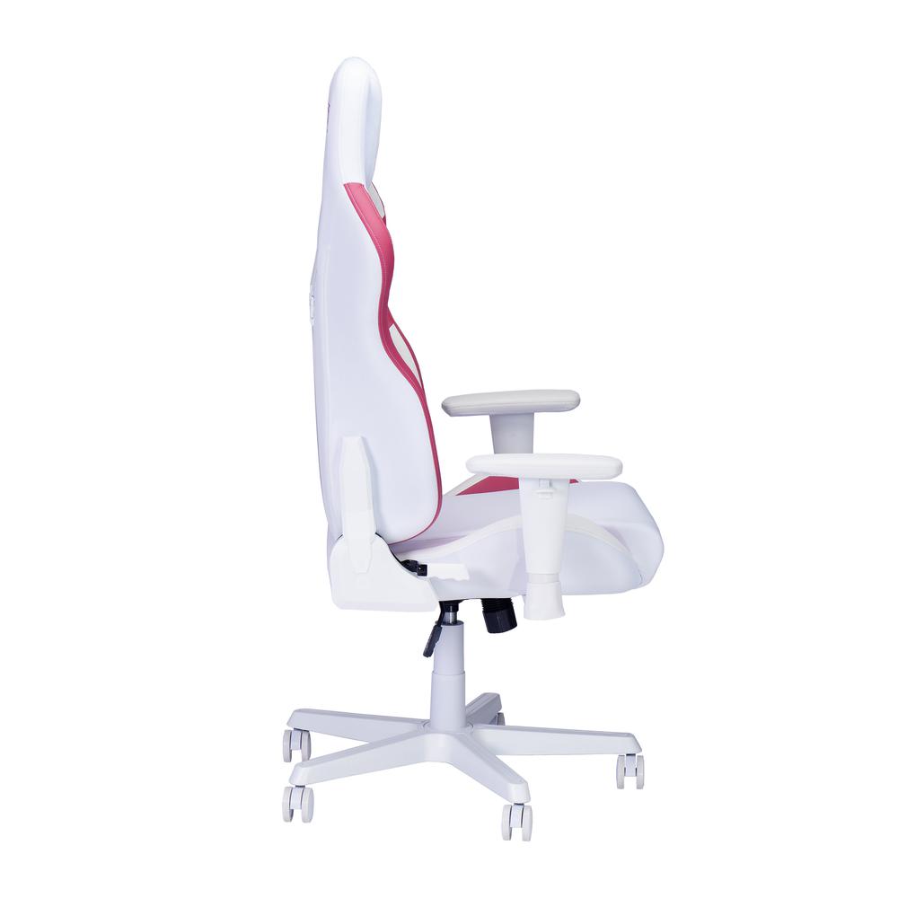 Techni Sport Echo Gaming Chair – White with Pink