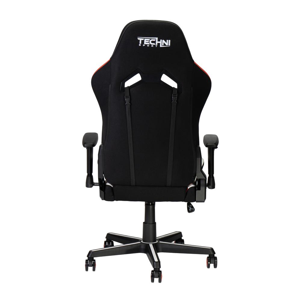 Techni Sport Echo Gaming Chair – Black with Red & White
