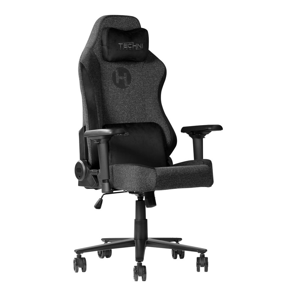 Techni Sport Fabric Gaming Chair – Black
