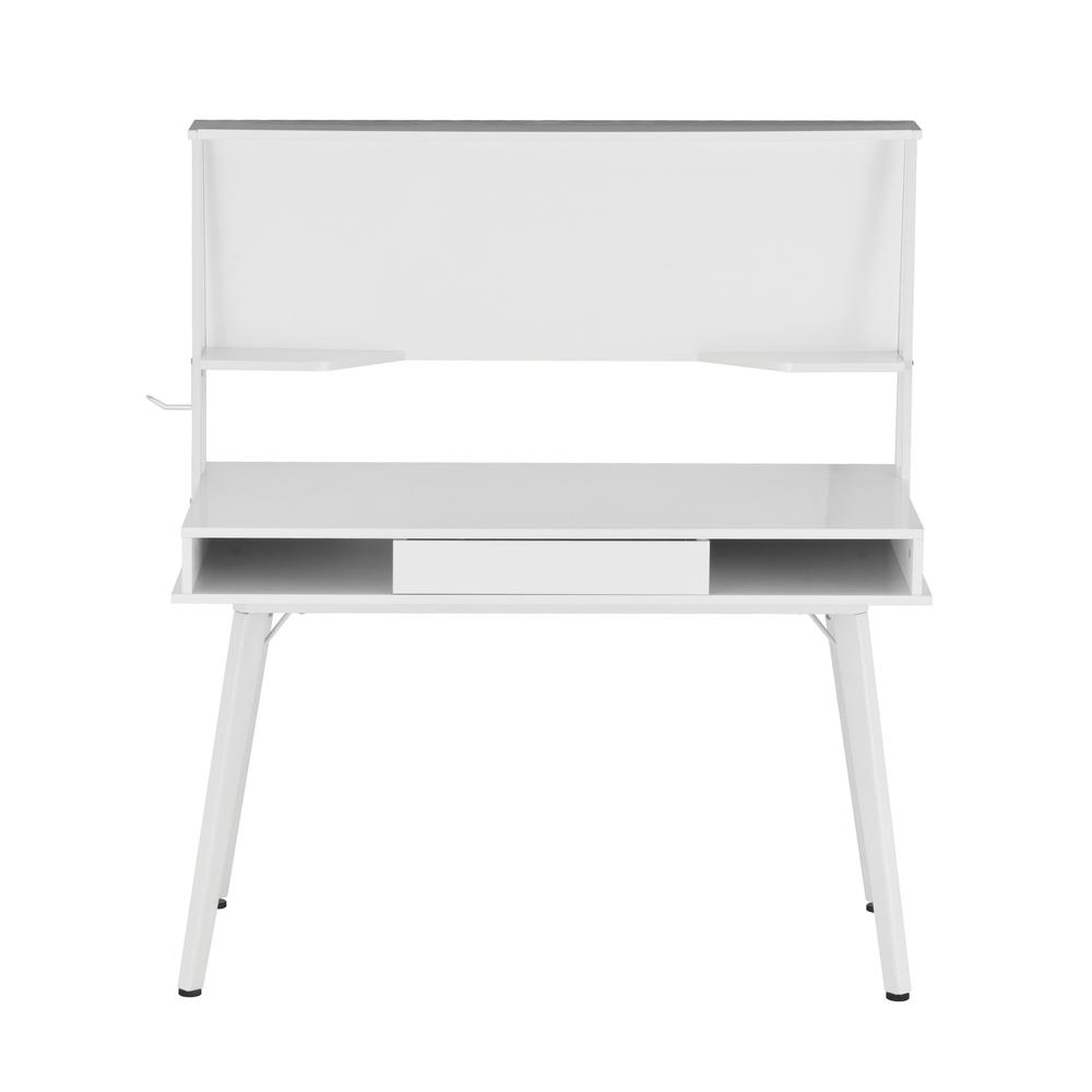 Techni Mobili Study Computer Desk with Storage & Magnetic Dry Erase White Board