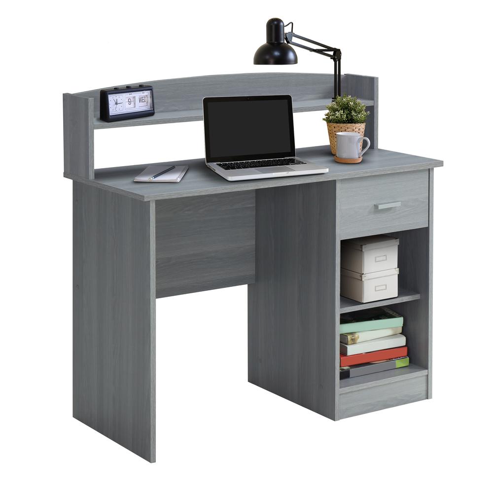 Techni Mobili Modern Office Desk with Hutch