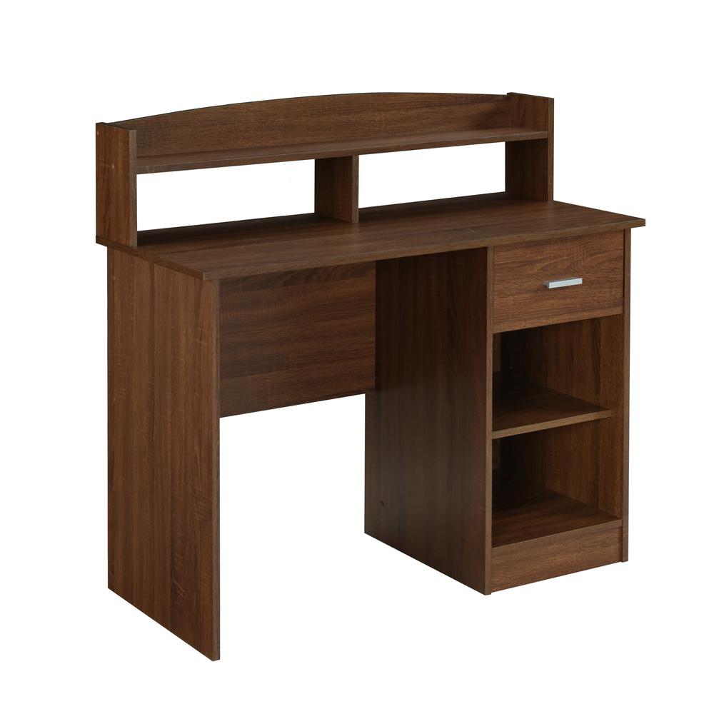 Techni Mobili Modern Office Desk with  Hutch