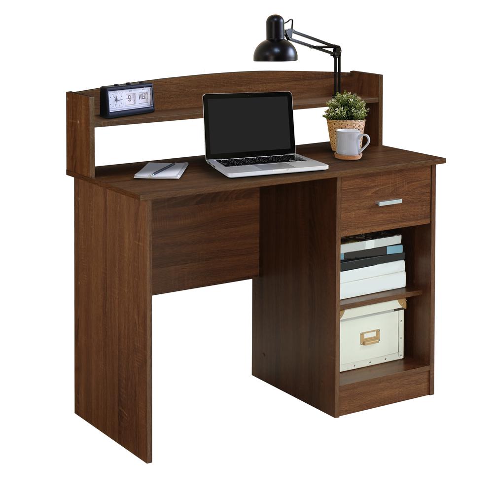 Techni Mobili Modern Office Desk with  Hutch