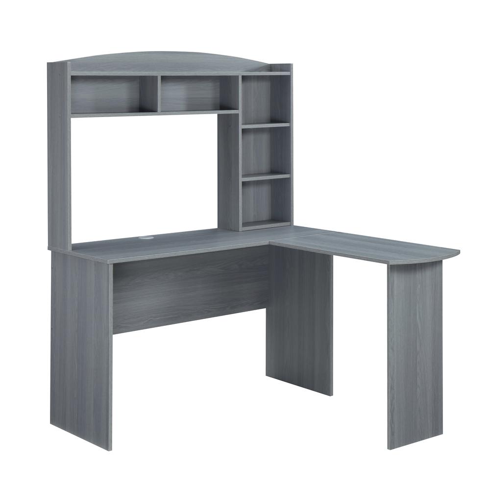 Techni Mobili Modern L-Shaped Desk with Hutch