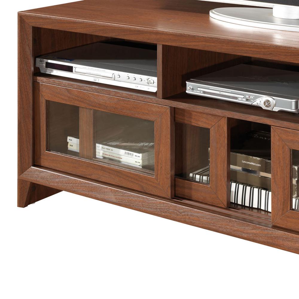 Modern TV Stand with Storage For TVs Up To 65″ . Color: Hickory