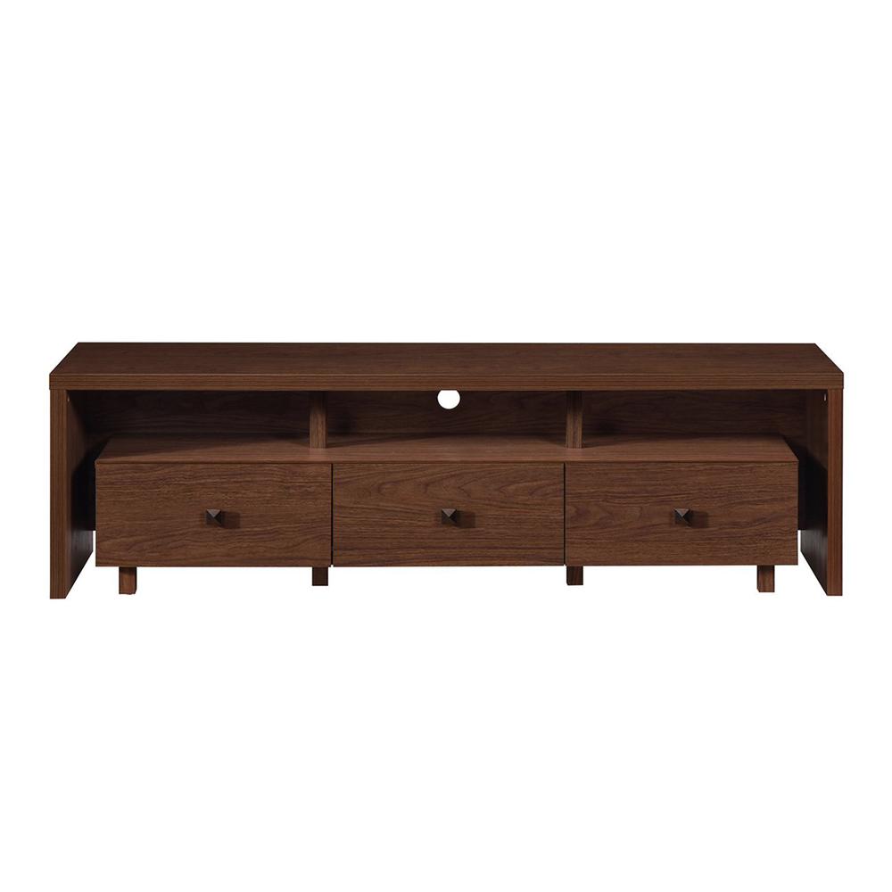Elegant TV Stand For TV’s Up To 70″ with Storage. Color: Hickory