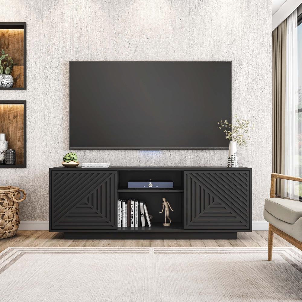 Modern TV Stand for Screen TVs Up to 70” When Measured Diagonally