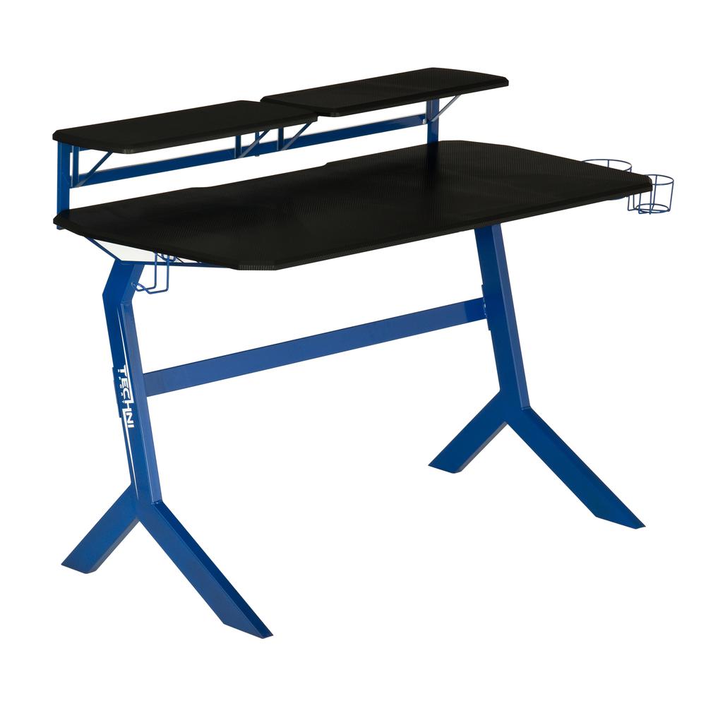 Techni Sport Blue Stryker Gaming Desk