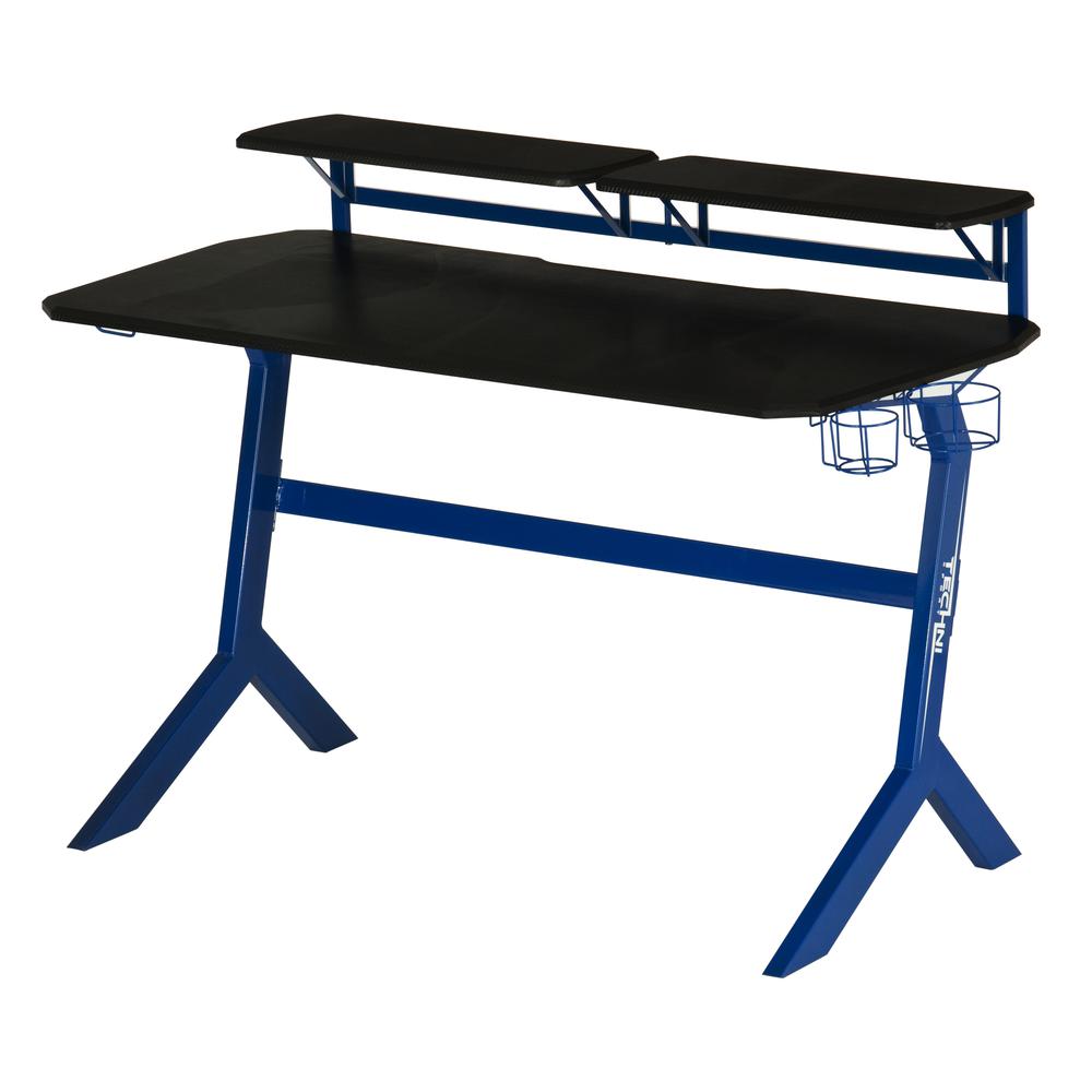 Techni Sport Blue Stryker Gaming Desk