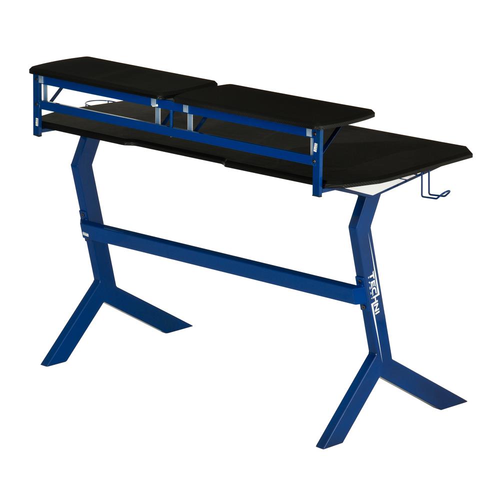Techni Sport Blue Stryker Gaming Desk