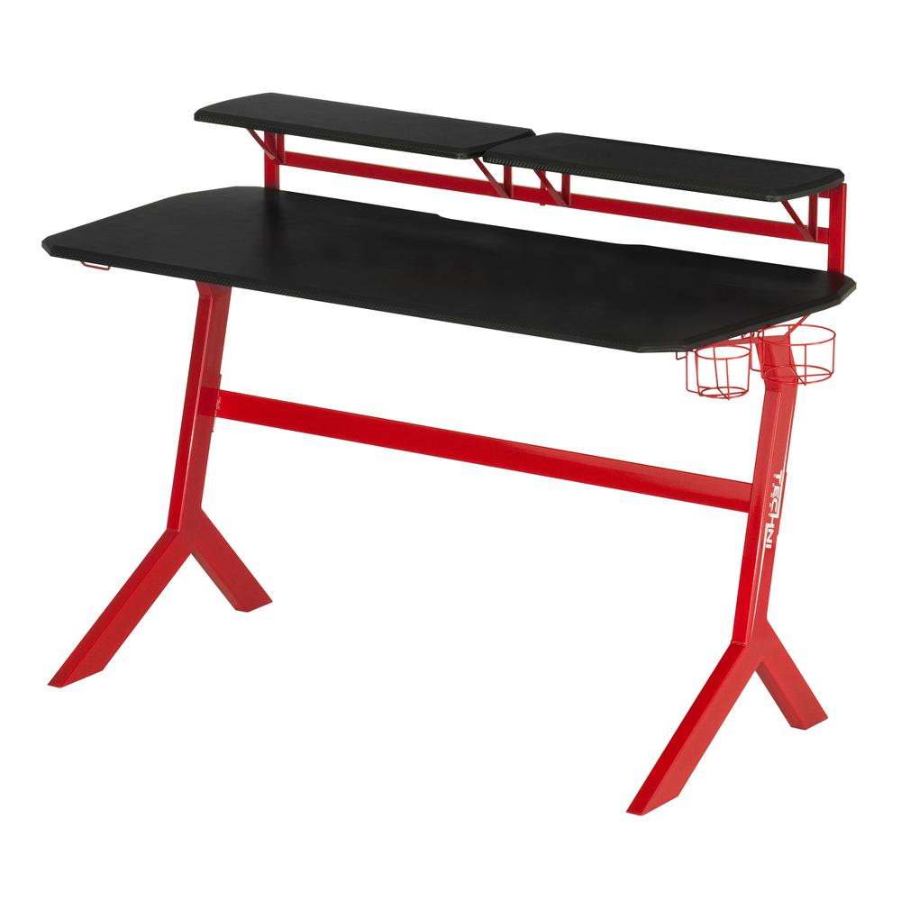 Techni Sport Red Stryker Gaming Desk