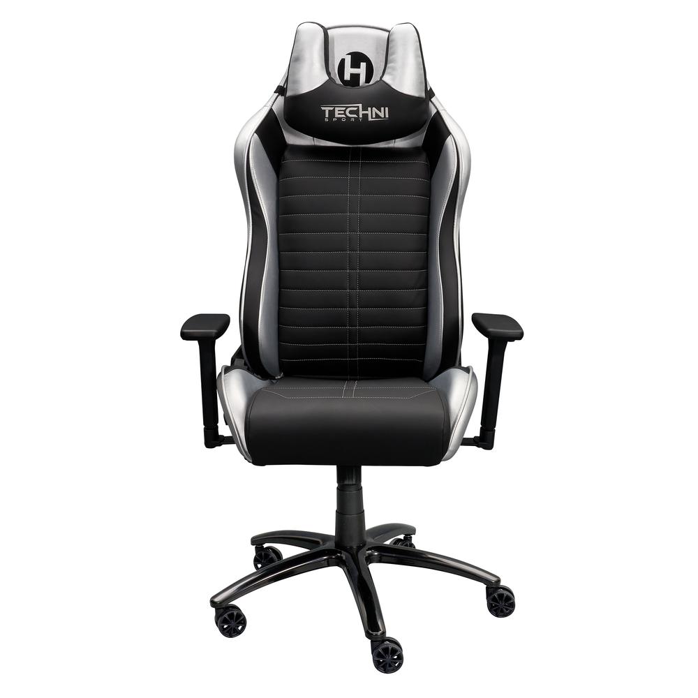 Ergonomic Racing Style Gaming  Chair – Silver