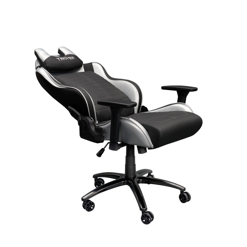 Ergonomic Racing Style Gaming  Chair – Silver