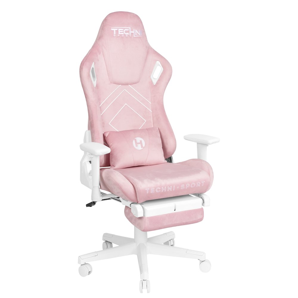 Velvet Gaming Chair – Pink