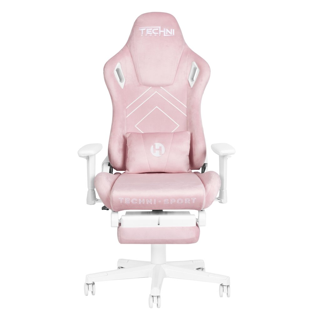 Velvet Gaming Chair – Pink