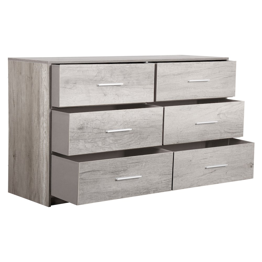 6-Drawer Dresser with Large Fabric Drawers