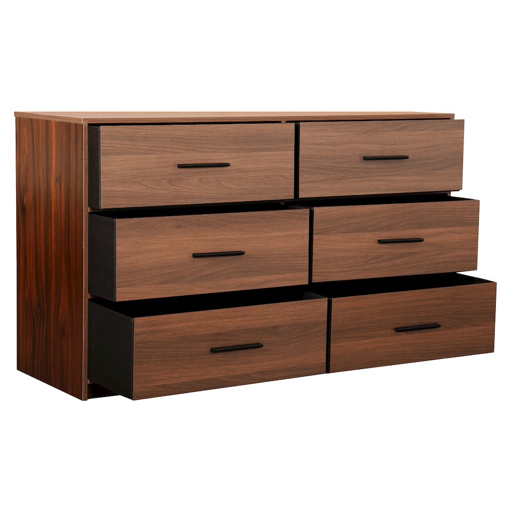 6-Drawer Dresser with Large Fabric Drawers