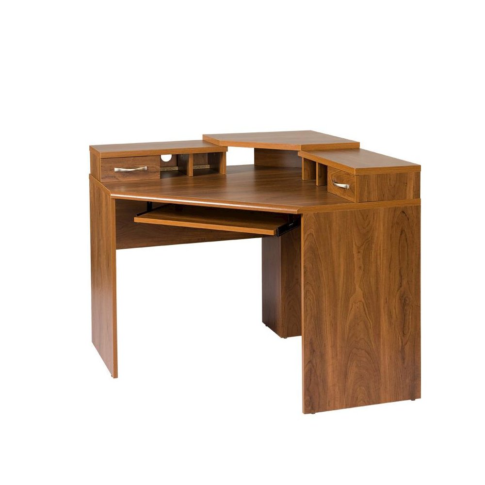 Corner Desk with Monitor Platform