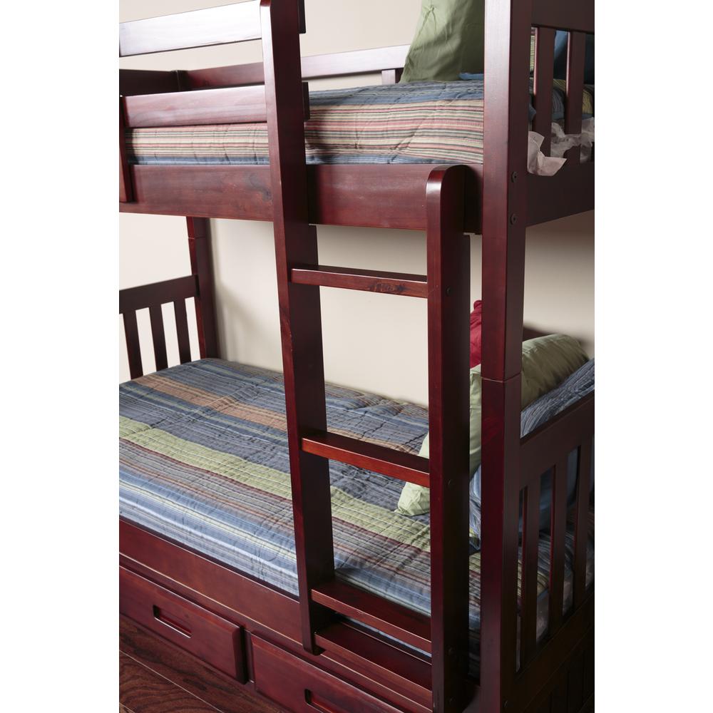 Full over Full Bunk Bed with Twin Sized Trundle