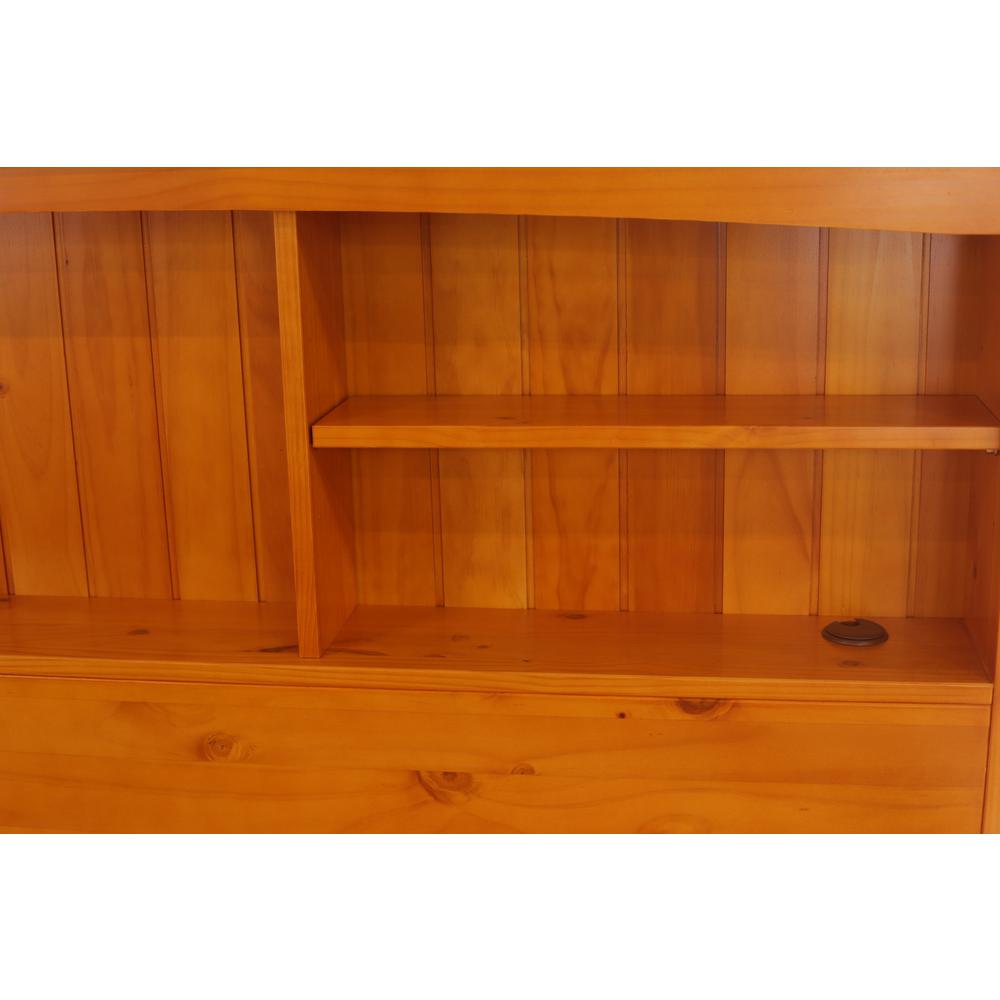 Solid Pine Full Sized Captains Bookcase Bed with 12 spacious underbed drawers