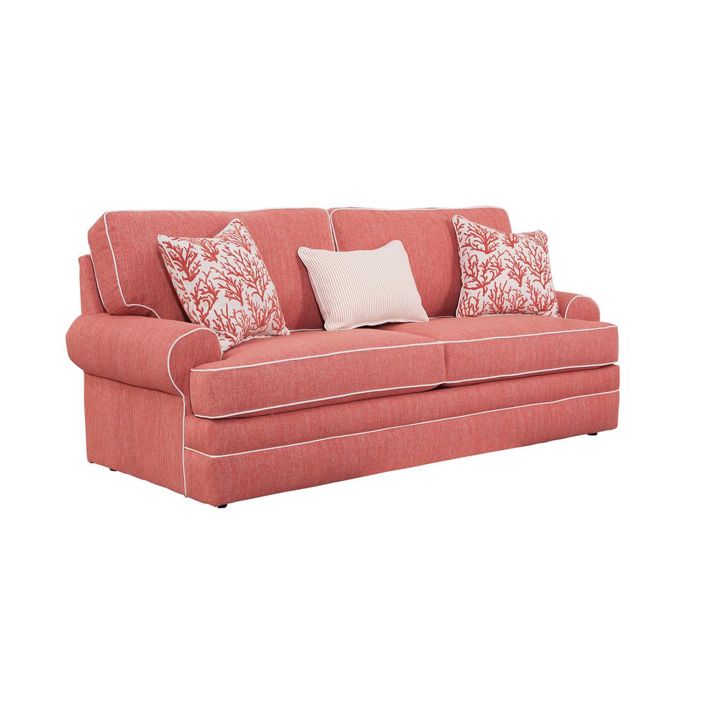 American Furniture Classics Coral Springs Model 8-040-S260C Sleeper Sofa with Three Matching Pillows