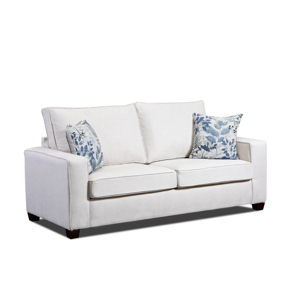 Living Room Relay Mist Sofa with Two Throw Pillows