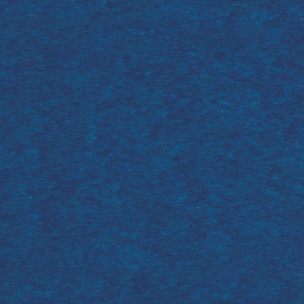 Model 44R-D-BBK Dining Height Round Table in Blue with a Black Base