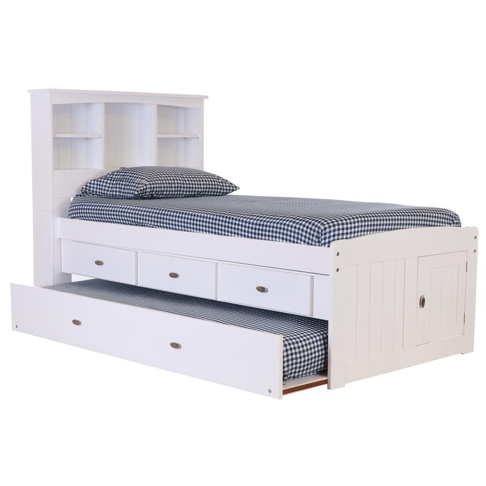 Twin Captains Bookcase Bed with 3 spacious under bed drawers
